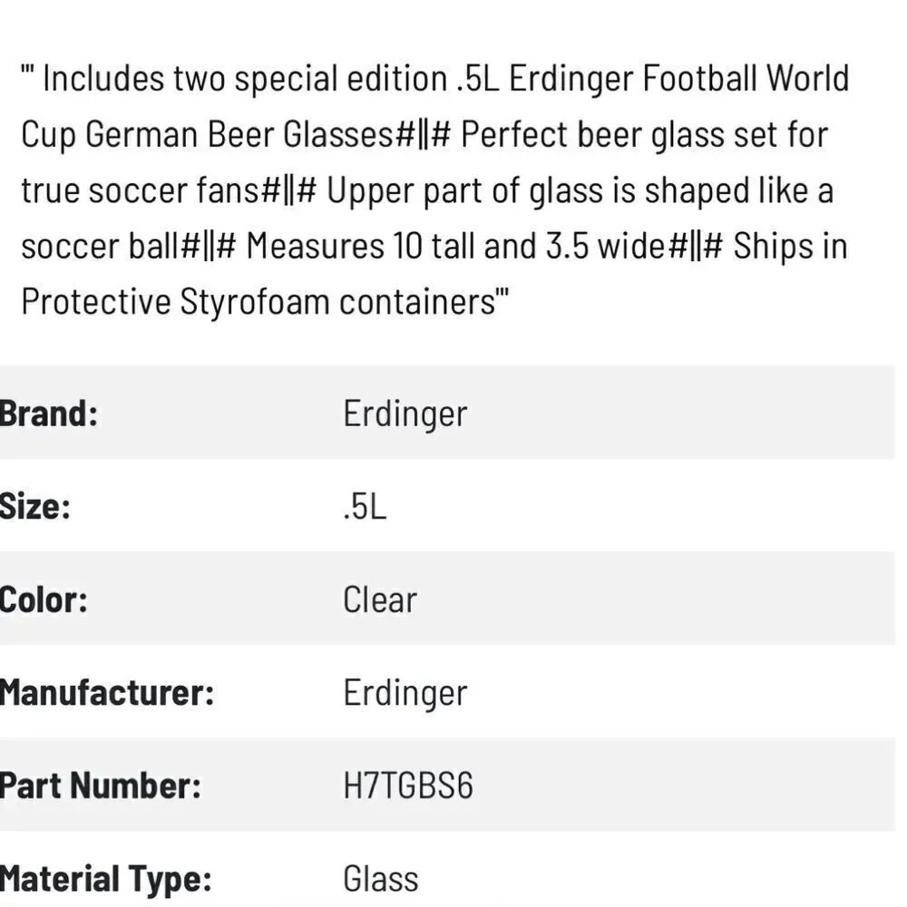 Erdinger Weissbrau Aus Bayern Glasses German Football World Cup Beer Set Of 2